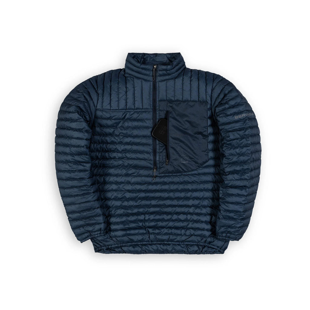 Beringia Luft Jacket. Ultralight Down pullover in Navy